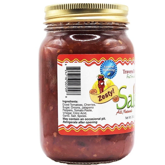 Cherry Salsa - Zesty (spicy but not too hot!), 16 oz