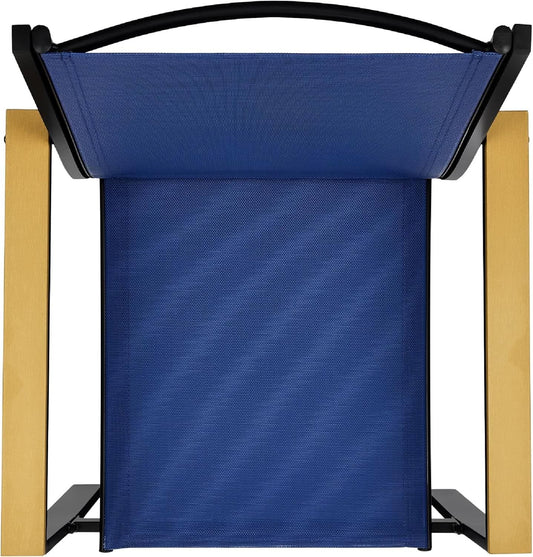 4 Piece Outdoor Textilene Patio Conversation Set Loveseat And Table