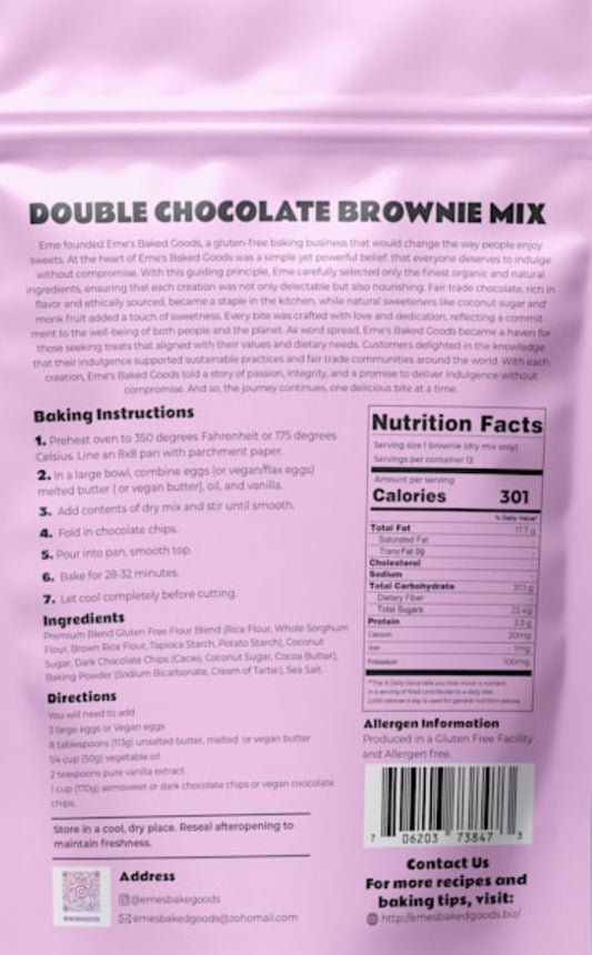 Double Chocolate Brownie Mix 2 Units