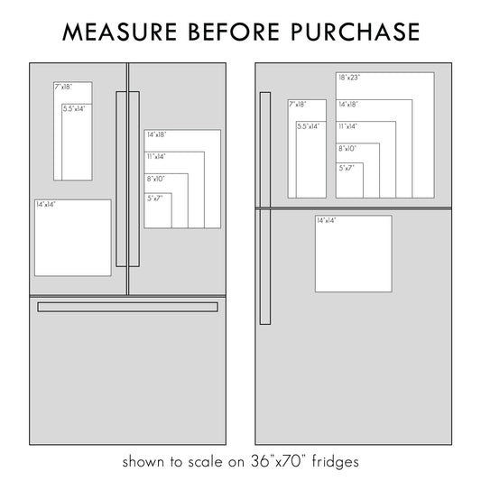 Frosted Acrylic Magnetic Kitchen Conversion Chart