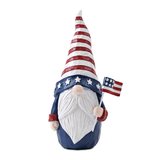 Set of 2 Americana Gnome Figurines for Patriotic Decor
