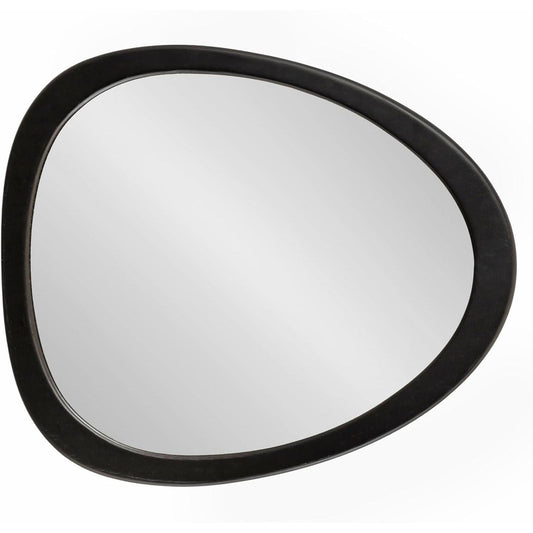 Mckinder Mid Century Wall Mirror 24x28 Black Geometric