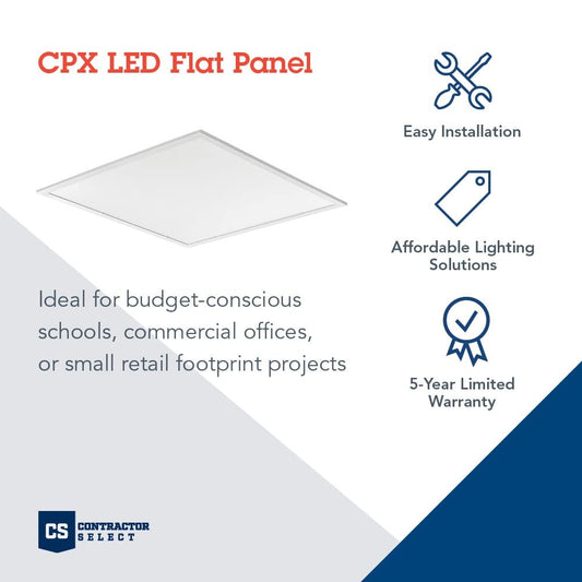 Lithonia Lighting Cpx 2X2 Led Flat Panel Light 2 Ft. X 2 Ft. Led Light Panel