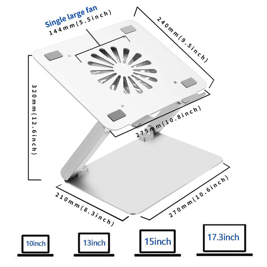 Soundance Laptop Cooling Pad Low-Noise Fan And 3.0 Usb Hubs Ventilated Laptop