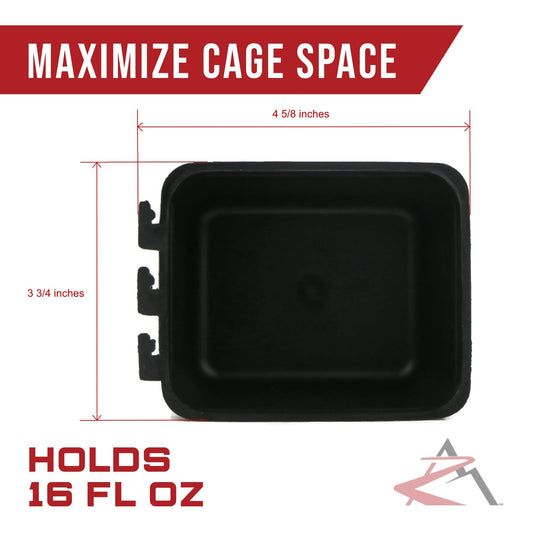 The Rop Shop 50-Pack - Black Cage Cups Hold 1 Pint / 16 Fl Oz To Hang Feed