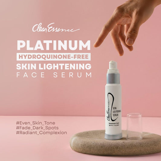 Clear Essence Skin Lightening Serum 1.7Oz Brightening Vitamin C For Face Dark