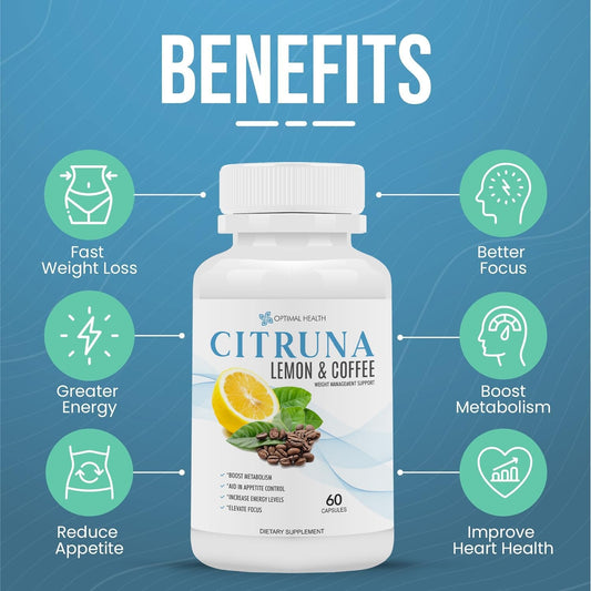 Citruna Lemon And Coffee Fat Burner - For Men And Women - Burn Fat Boost