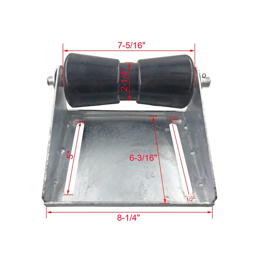 Wonwopn 8 Inch Boat Trailer Keel Roller Bracket Assembly Kit Boat Trailer