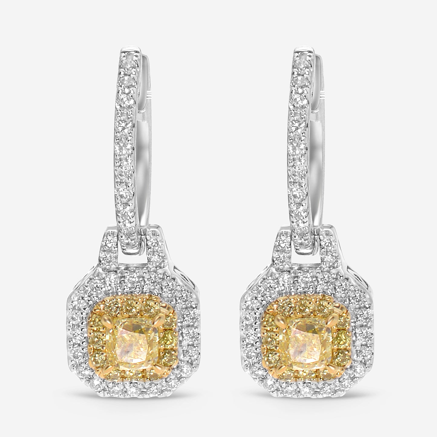 Gregg Ruth 14K White Gold, Diamond 0.55ct. and Pavé Diamonds 0.39ct. tw. Drop Earrings 603855-GCR/000939.166