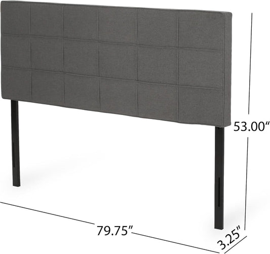 King Size Upholstered Headboard with Adjustable Modern Design
