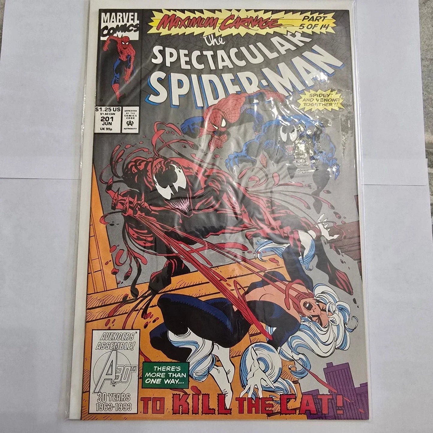 Spectacular Spider-Man #201 Maximum Carnage Venom Carnage Marvel 1993