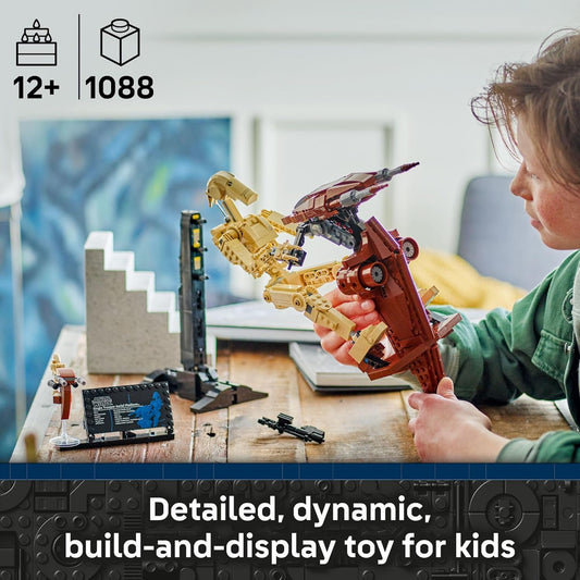 LEGO Star Wars: The Phantom Menace Battle Droid with STAP - Building & Learning Toy for Boys & Girls, Ages 12+ - Star Wars Toy & Model Kit - Gift Idea for Birthdays - 75428