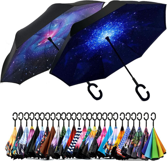 49 To 56 Inch Inverted Umbrella With C Shape Handle
