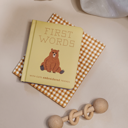 First Words with Cute Embroidered Friends