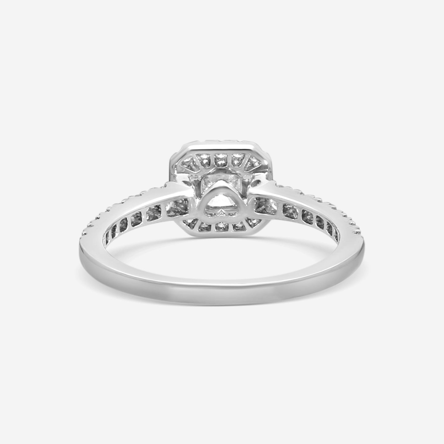 Hearts on Fire - 18K White Gold Transcend Premier Dream Halo Engagement Ring .85 ct Size 6.5 HBRTCPD00908WA-C