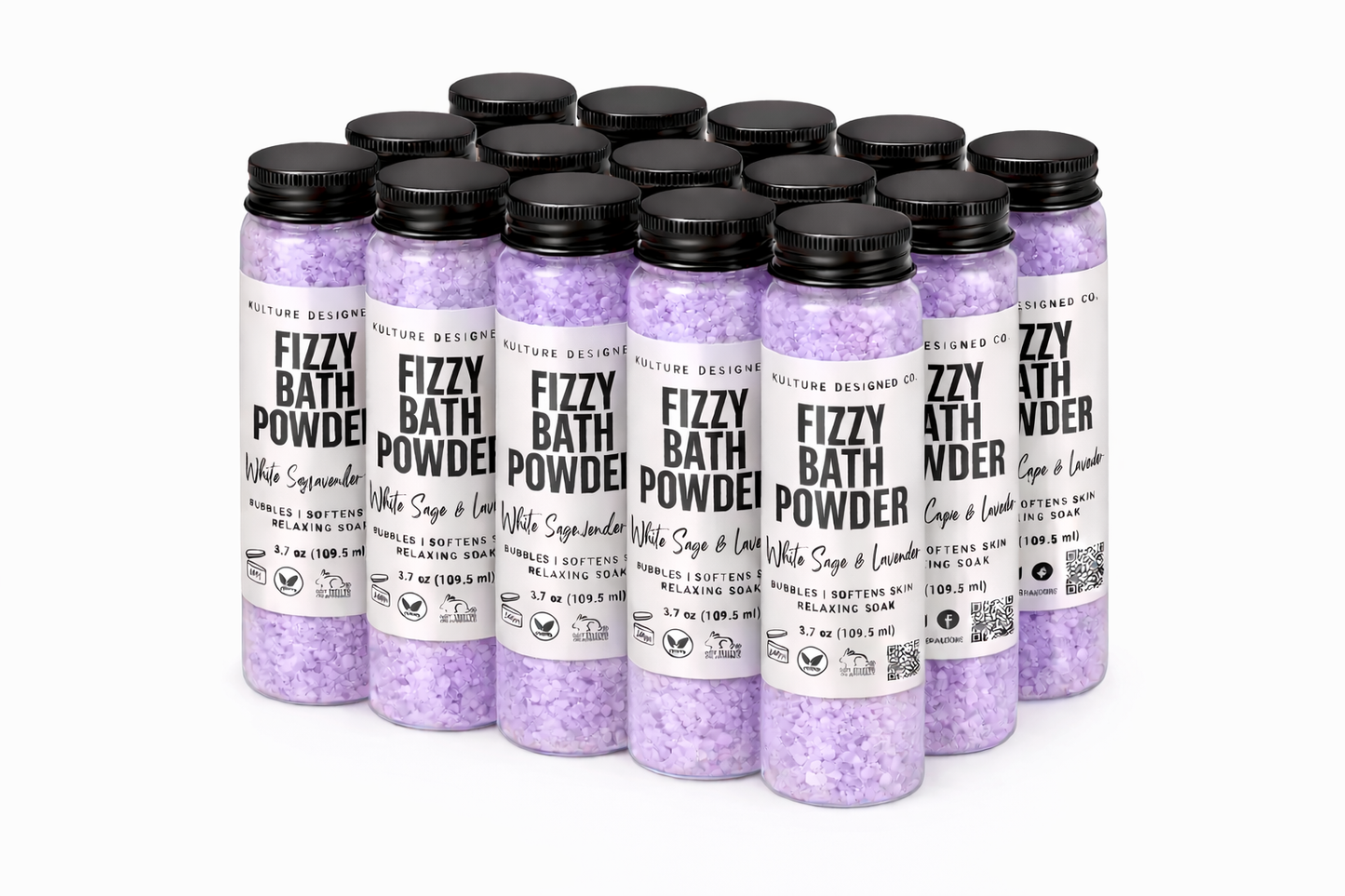 WHITE SAGE AND LAVENDER | FIZZY BATH POWDER