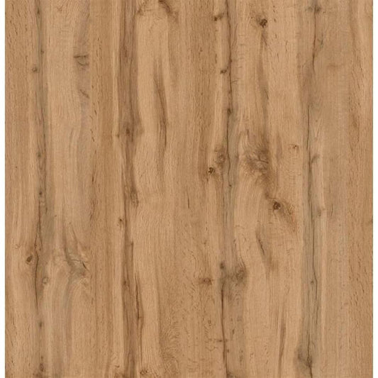 Oak Laminate Finish Extendable Dining Table With Two Leaves