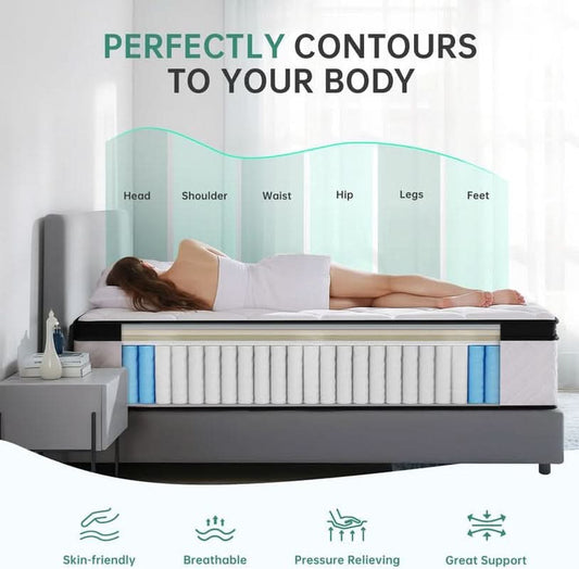 Full Size 10 Inch Hybrid Thermoregulating Mattress