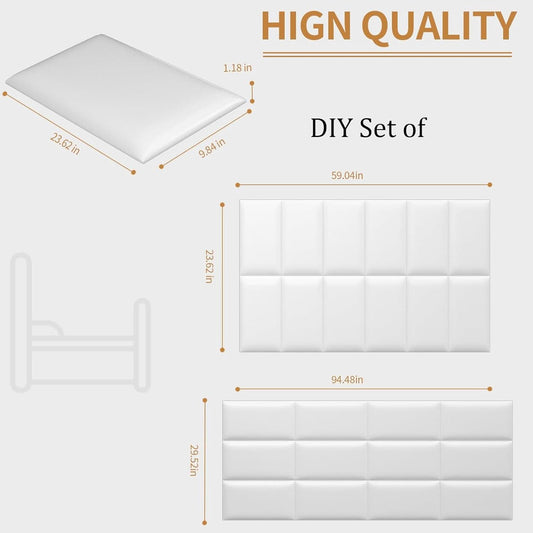 Self-Adhesive 3D Upholstered Wall Panels for Bedrooms