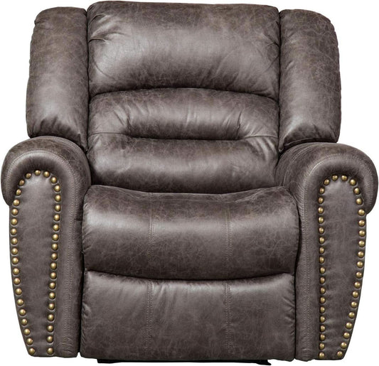 Electric Recliner Chair Smoky Gray With USB Port Theater