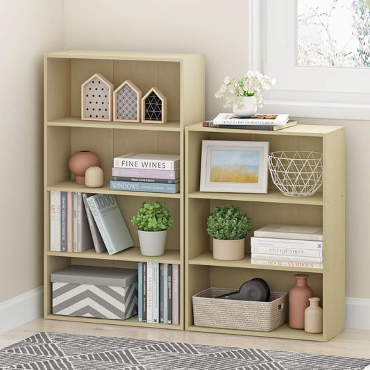 Pasir 3-Tier Open Shelf Bookcase Maple 22.7W X 9.7D X 31.5H