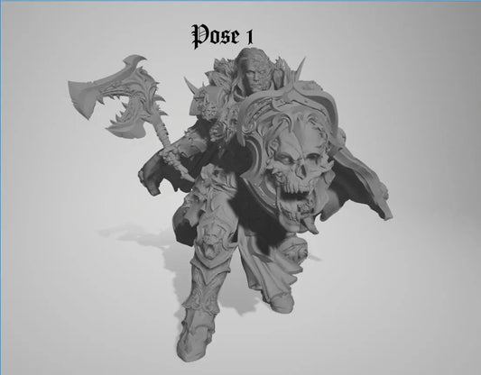 Chaos Knight by 3DArtGuy 32mm scale, 50mm, Miniature War Gaming Figure, Grim Dark, Proxy, Fantasy, Old World