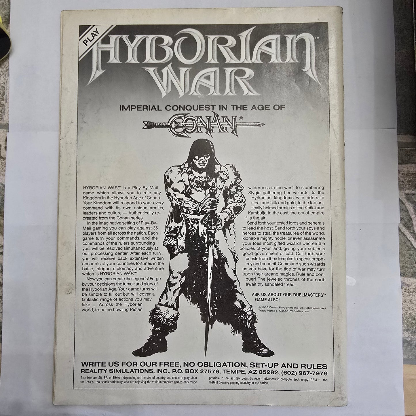 Savage Sword of Conan #165 (Oct 1989) Marvel Magazine