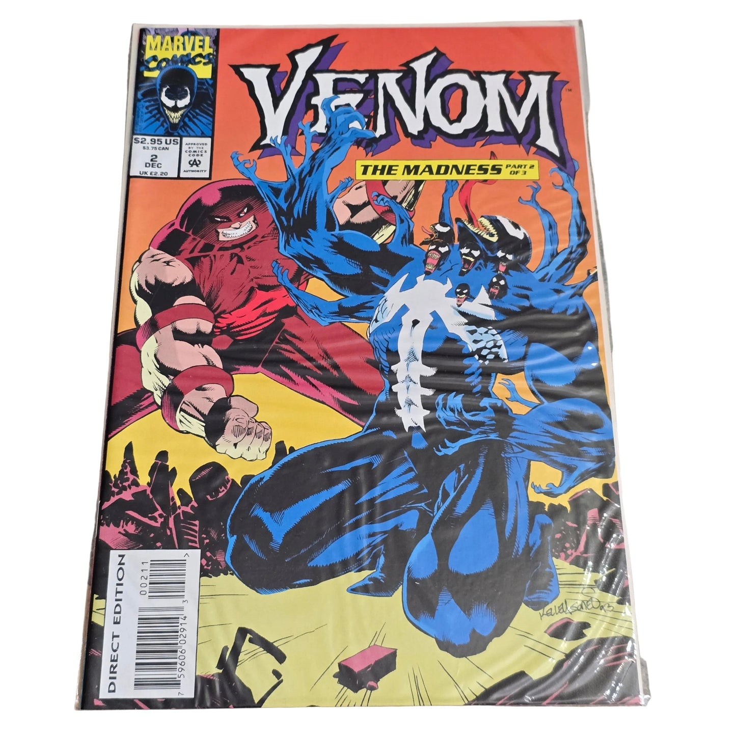 Venom: The Madness #2 (1993) ā Part 2 of 3 | Marvel Comics | Direct Edition | NM