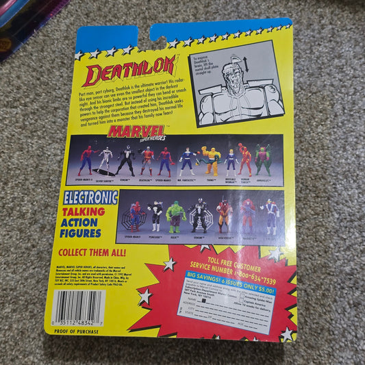 Vintage Deathlok Marvel Super Heroes Toy Biz Figure MOC 90s