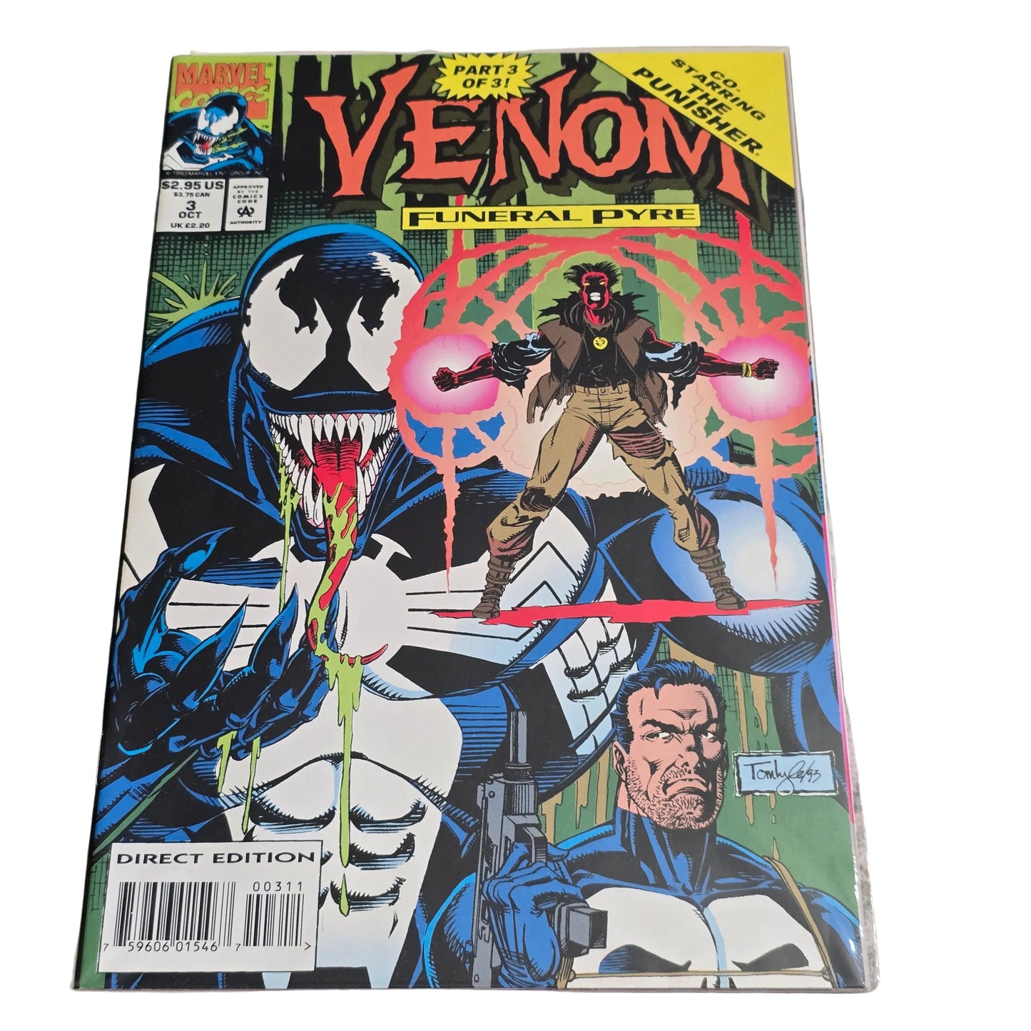 Venom: Funeral Pyre #3 (1993) ā Final Issue | Punisher Appearance | Marvel | NM