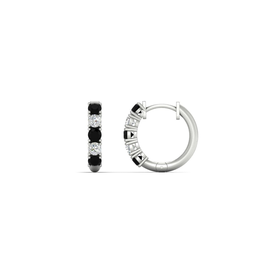 1/2 Carat Stunning Five Stone Huggie Hoops