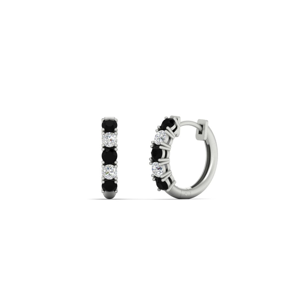 1/2 Carat Stunning Five Stone Huggie Hoops
