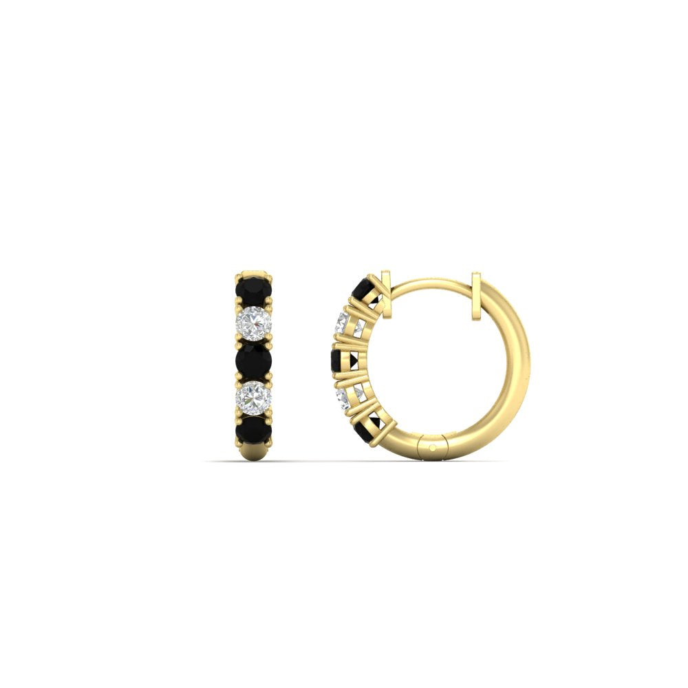1/2 Carat Stunning Five Stone Huggie Hoops