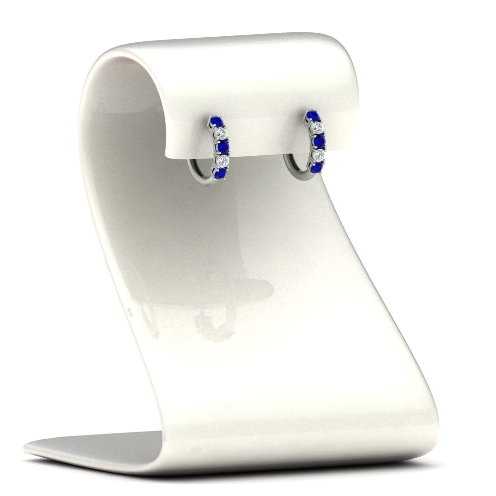 1/2 Carat Stunning Five Stone Huggie Hoops
