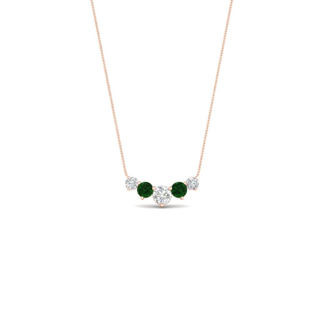 0.75 Carat Graduating Round Diamond Pendant