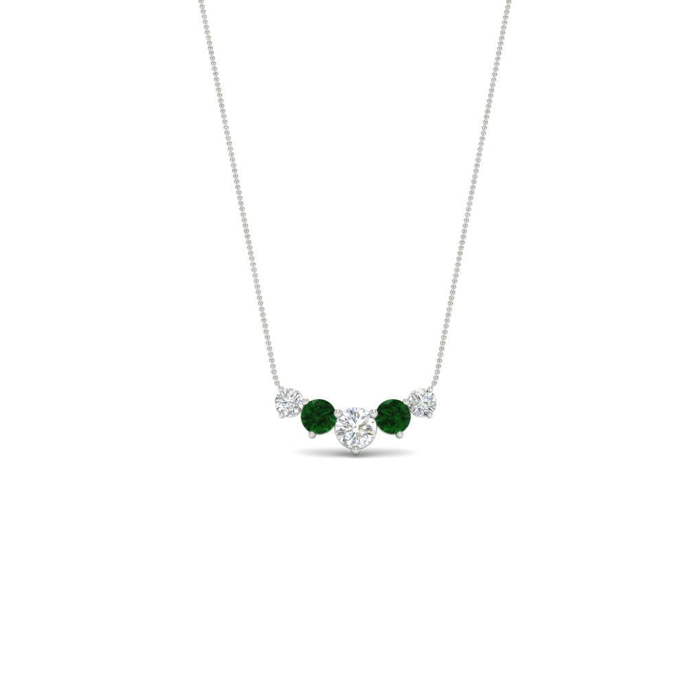 0.75 Carat Graduating Round Diamond Pendant