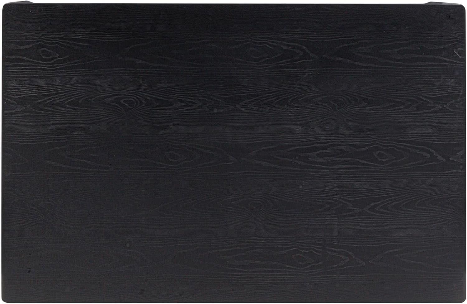 Mingle 55 Inch Modern Rectangular Dinner Table Burnt Black