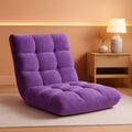 Purple Floor Chair With Back Support 14 Position Adjustable