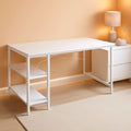 47 Inch L Shaped Computer Desk With Reversible Storage Shelves