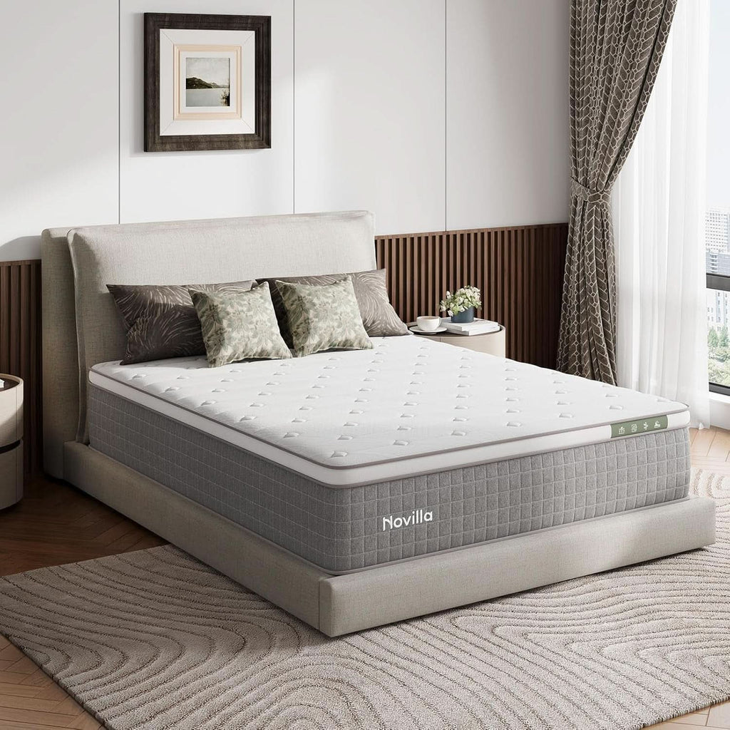 Queen Size Hybrid Mattress Gel Memory Foam Certipur US Certified