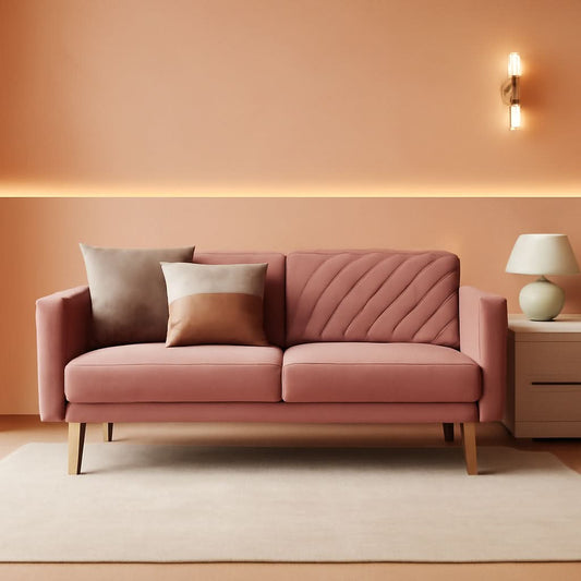 Chloe Futon Sofa Bed With Adjustable Back And Tapered Legs