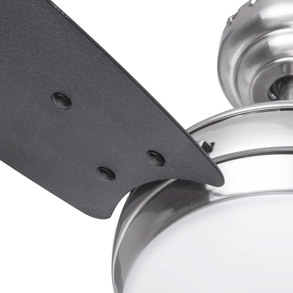 52 Inch Brushed Nickel LED Ceiling Fan With Remote