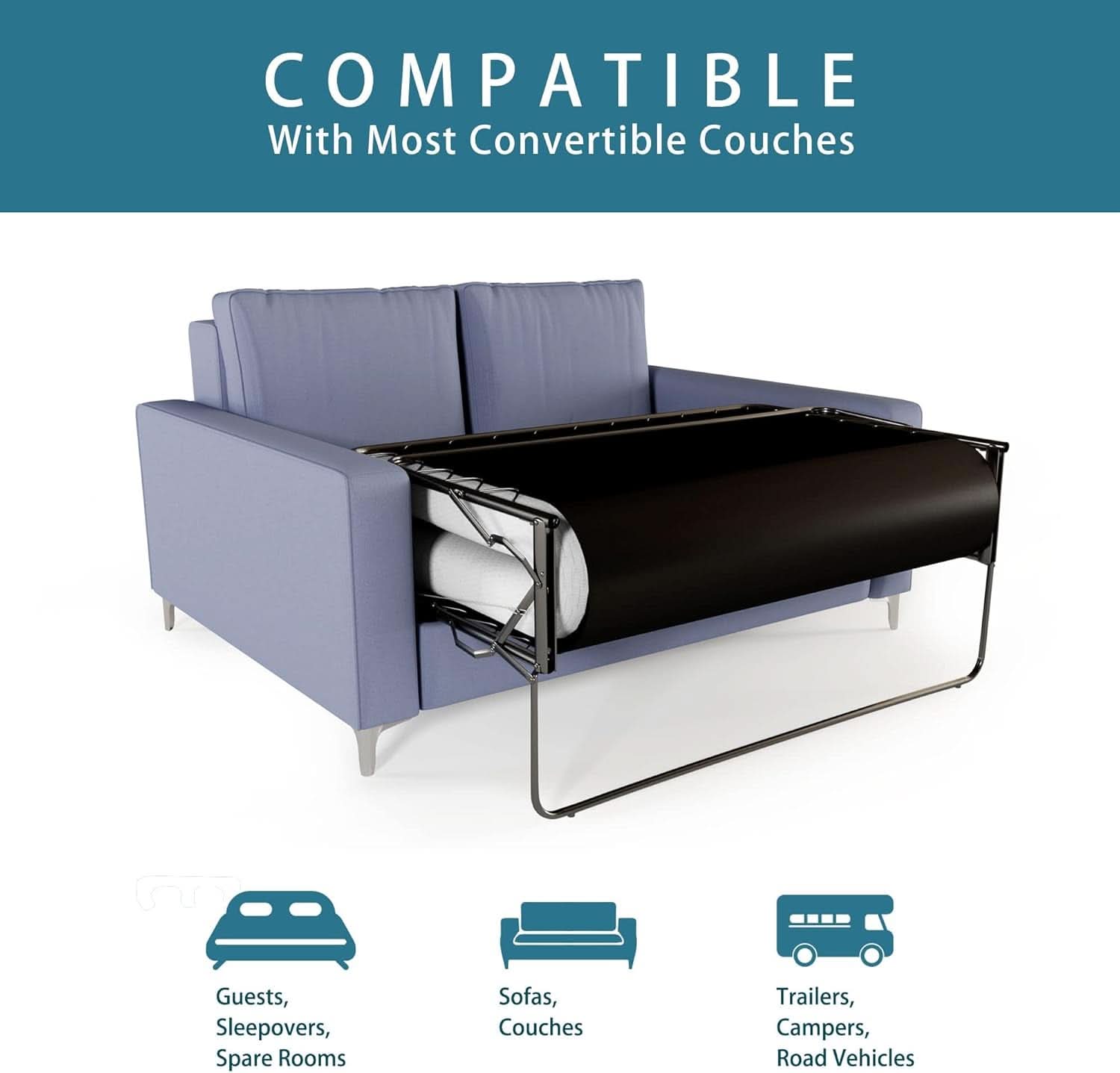 4.7 Inch Memory Foam Sofa Mattress CertipurCertified