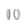 1 Carat Sparkle Five Stone Hoop Earrings