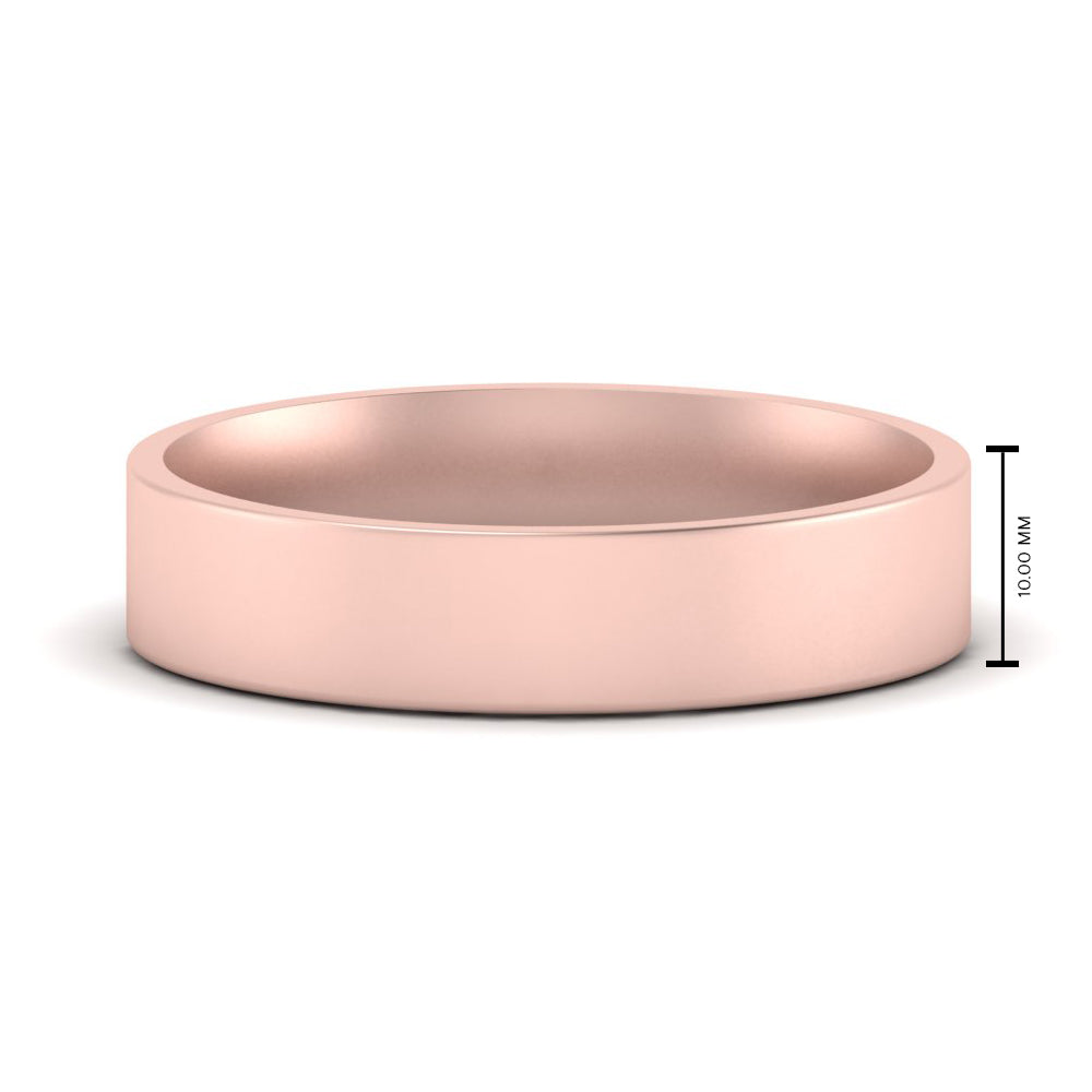 Light Weight Flat 4 mm Mens Wedding Band