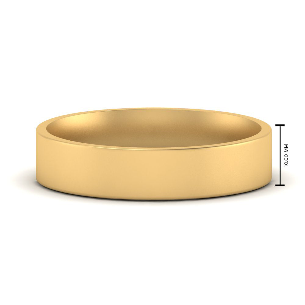 Light Weight Flat 4 mm Mens Wedding Band