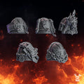 Pactum Aeternum Crusader Shoulders by DakkaDakkaStore – 10 Resin Printed Grimdark Pauldrons (28/32mm Scale)