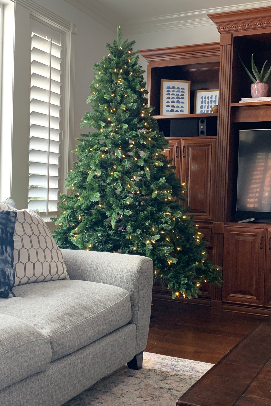 Prelit Spruce Tree