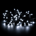 100 LED Green Wire String Light with connector - White