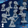 Temple Militum Squad by Ghamak – 10-Unit Resin Printed Sci-Fi Minis (36mm)